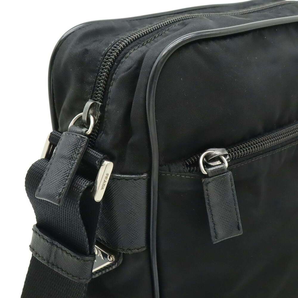 PRADA Black Leather Shoulder Bag - Picture 7 of 10